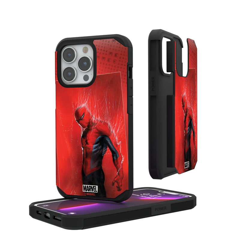 Marvel Spider-Man Cover Art iPhone Rugged Phone Case