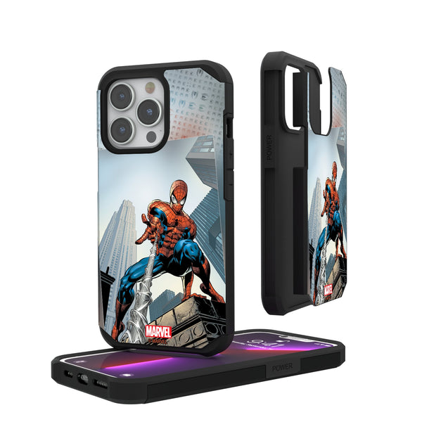 Marvel Spider-Man Cover Art iPhone Rugged Phone Case