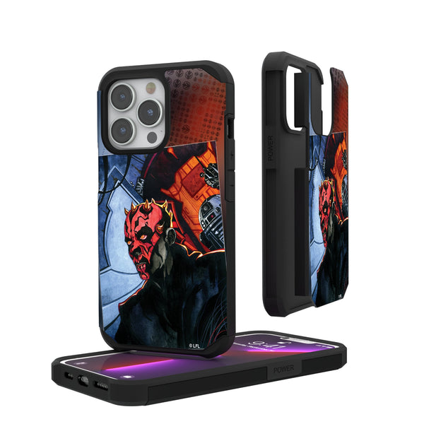 Star Wars Darth Maul Portrait iPhone Rugged Phone Case for Apple iPhone