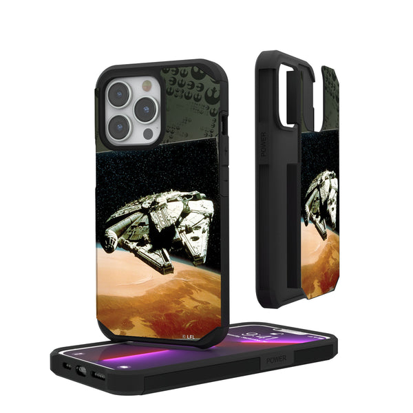 Star Wars Millennium Falcon Portrait iPhone Rugged Phone Case for Apple iPhone