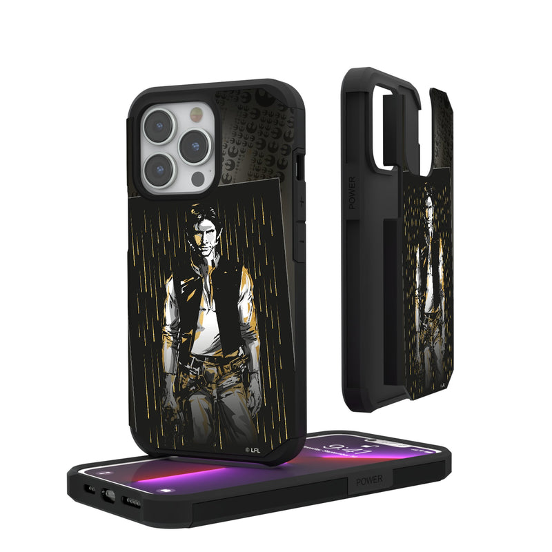 Star Wars Han Solo Portrait iPhone Rugged Phone Case