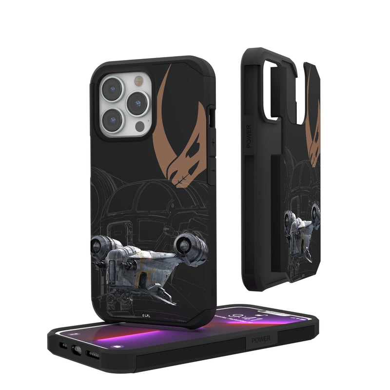 Star Wars Razor Crest FactionTech iPhone Rugged Phone Case for Apple iPhone