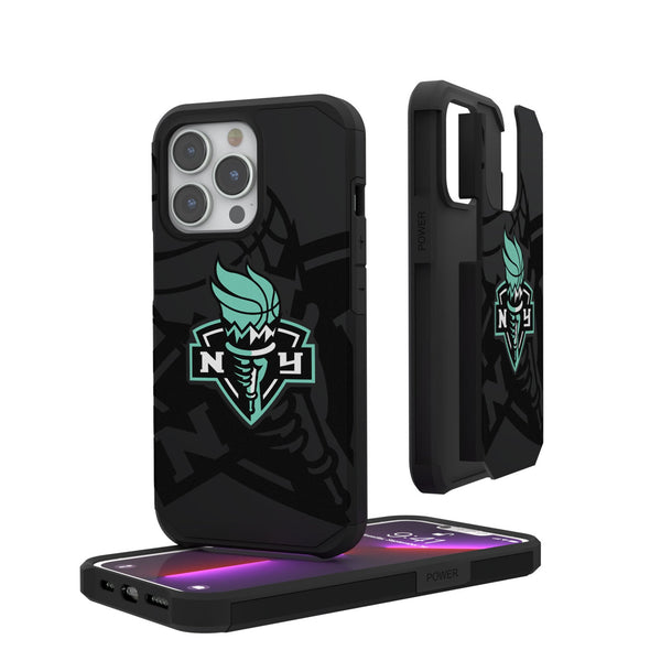 New York Liberty Monocolor Tilt iPhone Rugged Phone Case