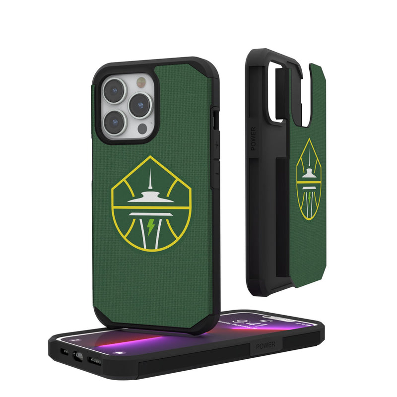 Seattle Storm Solid iPhone Rugged Phone Case