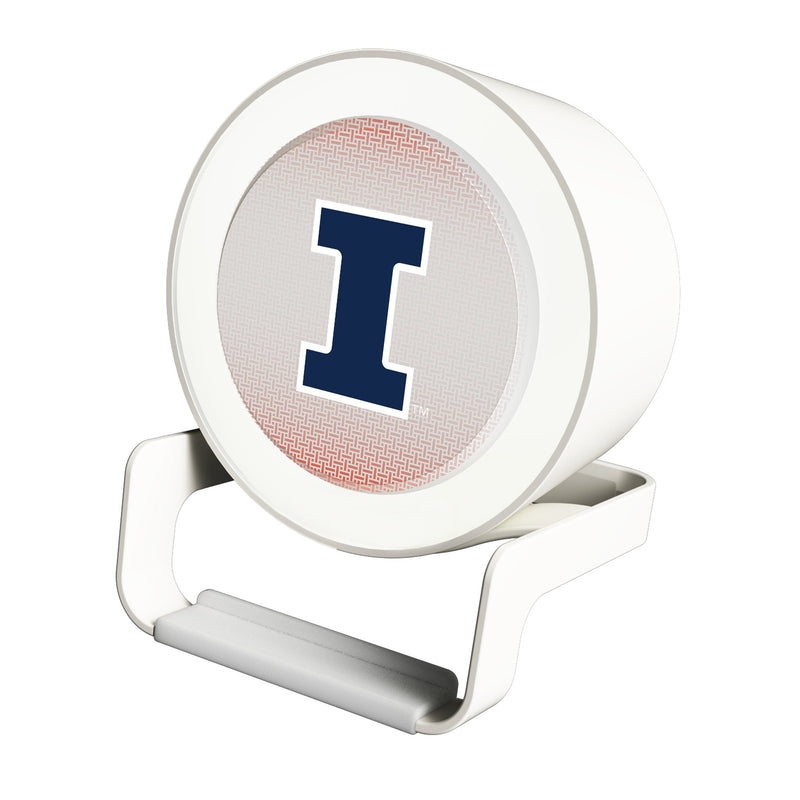 University of Illinois Fighting Illini Linen Night Light Charger and Bluetooth Speaker