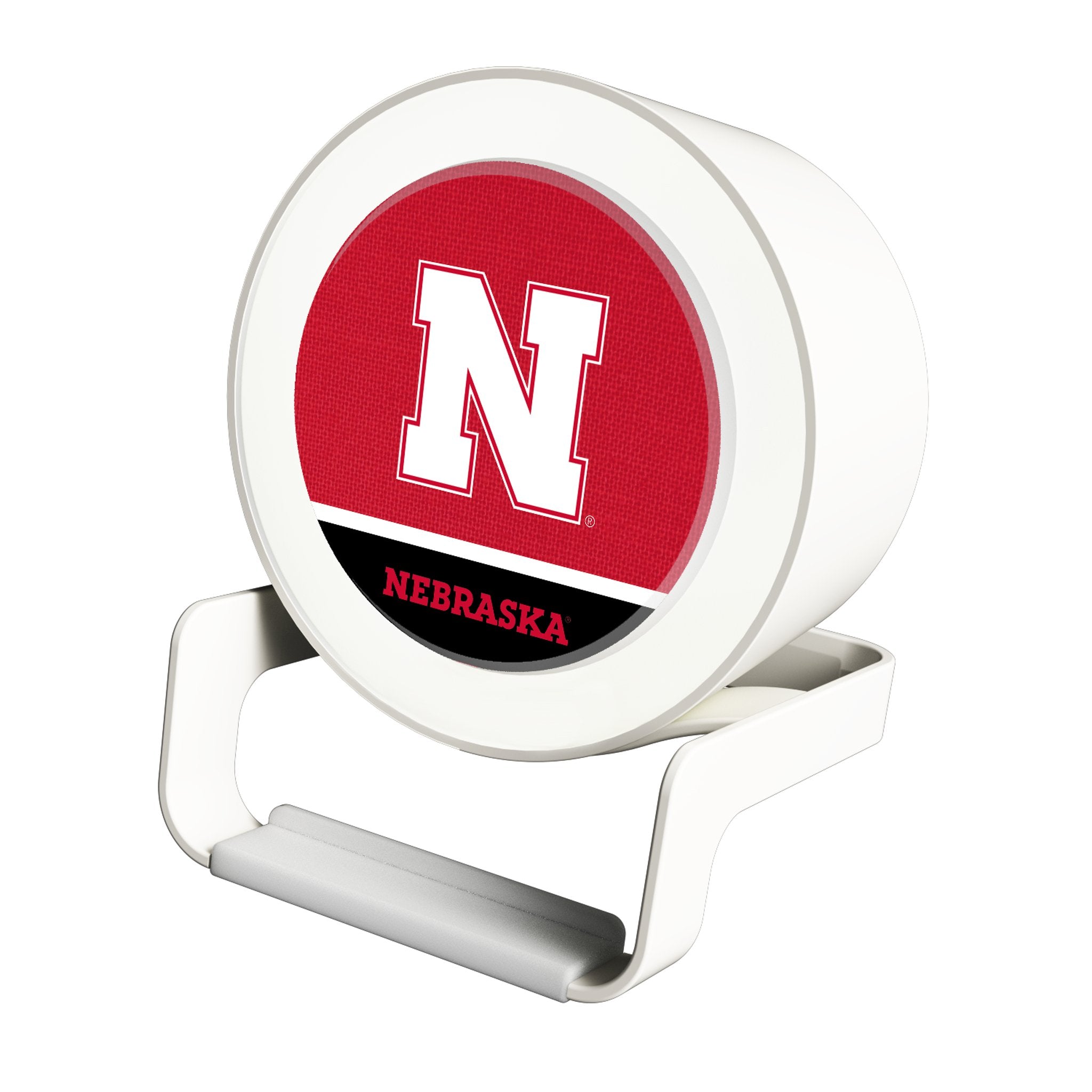 University of Nebraska Huskers Block N Endzone Solid Night Light Charger and Bluetooth Speaker