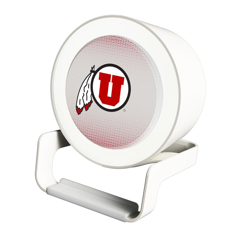 University of Utah Utes Linen Night Light Charger and Bluetooth Speaker