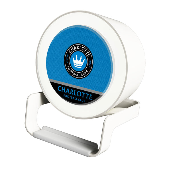 Charlotte FC Endzone Solid Night Light Charger and Bluetooth Speaker