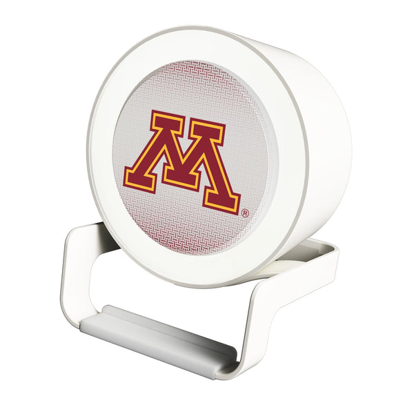 University of Minnesota Golden Gophers Linen Night Light Charger and Bluetooth Speaker