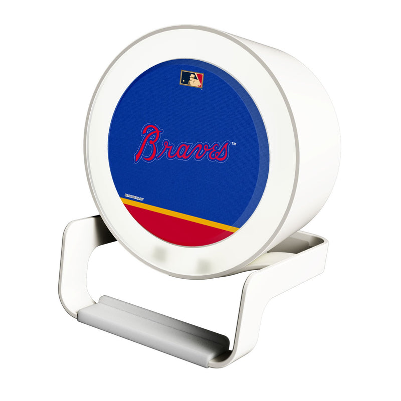 Atlanta Braves Home 2012 - Cooperstown Collection Endzone Solid Night Light Charger and Bluetooth Speaker