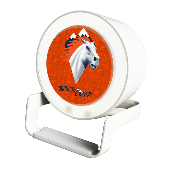 Denver Broncos 2024 Illustrated Limited Edition Night Light Charger and Bluetooth Speaker