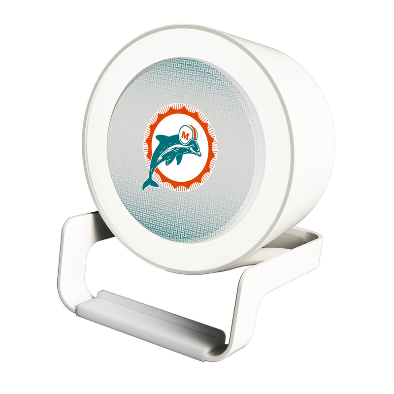 Miami Dolphins 1966-1973 Historic Collection Linen Night Light Charger and Bluetooth Speaker