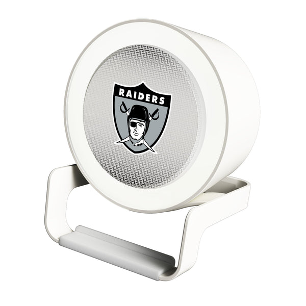 Oakland Raiders 1963 Historic Collection Linen Night Light Charger and Bluetooth Speaker