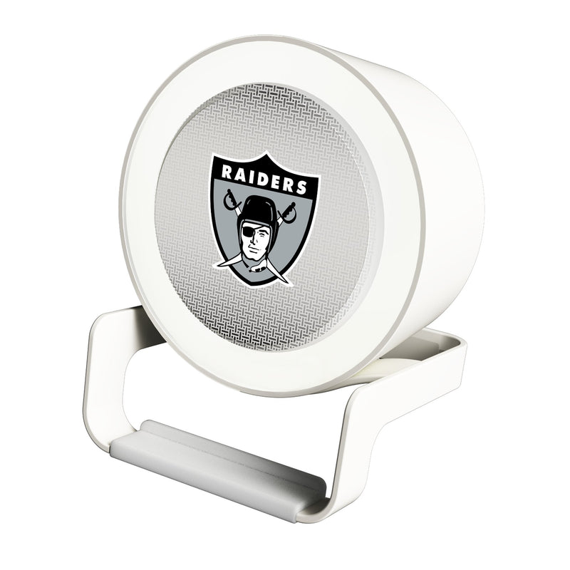 Oakland Raiders 1963 Historic Collection Linen Night Light Charger and Bluetooth Speaker