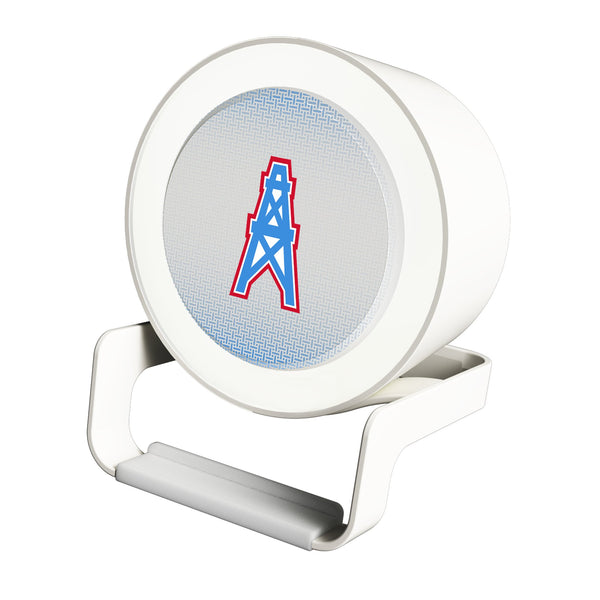Houston Oilers Historic Collection Linen Night Light Charger and Bluetooth Speaker