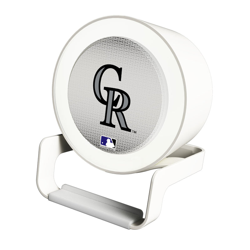 Colorado Rockies Linen Night Light Charger and Bluetooth Speaker