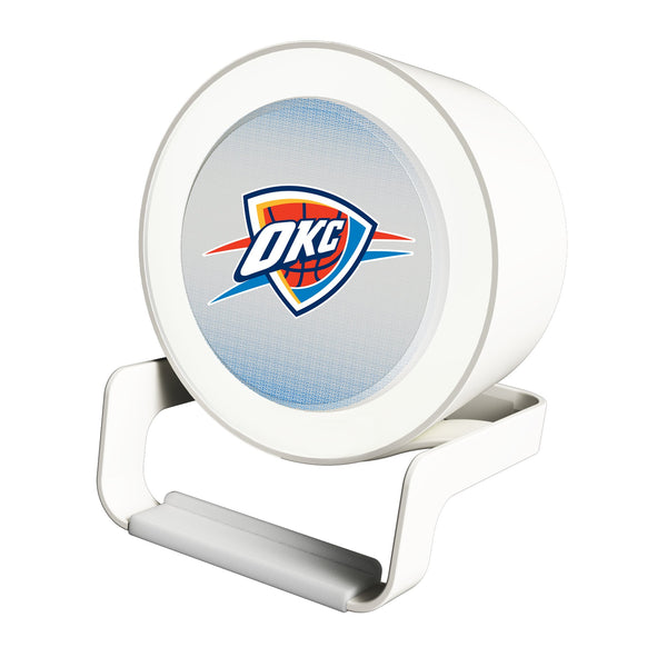 Oklahoma City Thunder Linen Night Light Charger and Bluetooth Speaker