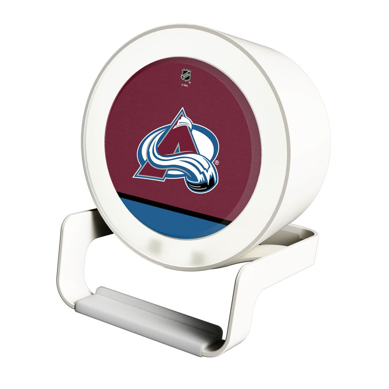 Colorado Avalanche Endzone Solid Night Light Charger and Bluetooth Speaker