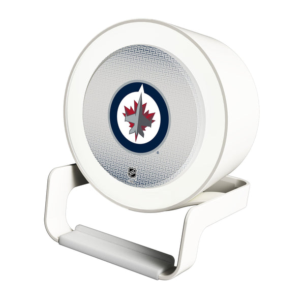 Winnipeg Jets Linen Night Light Charger and Bluetooth Speaker