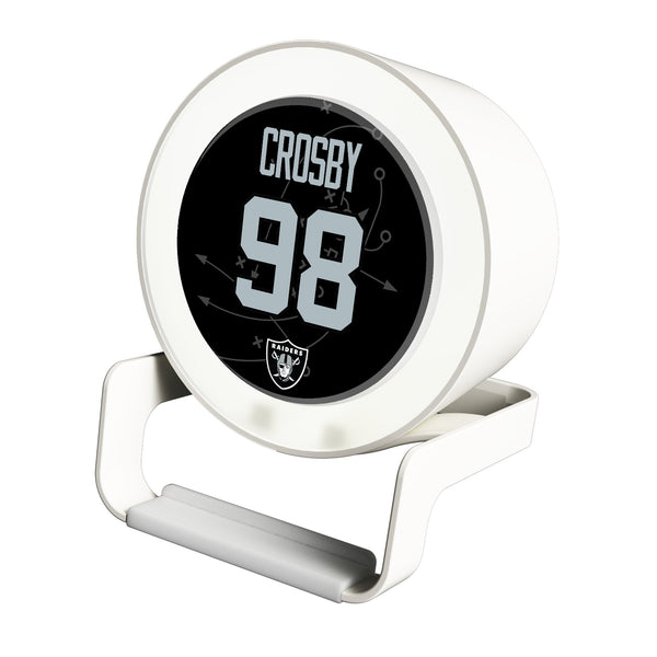 Maxx Crosby Las Vegas Raiders 98 Ready Night Light Charger and Bluetooth Speaker