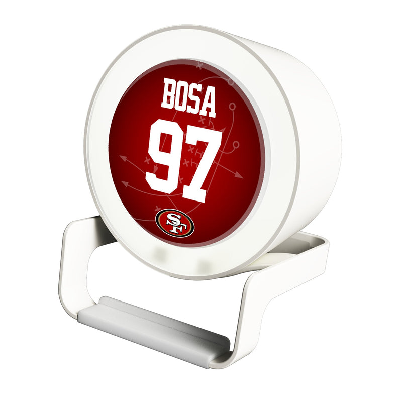 Nick Bosa San Francisco 49ers 97 Ready Night Light Charger and Bluetooth Speaker