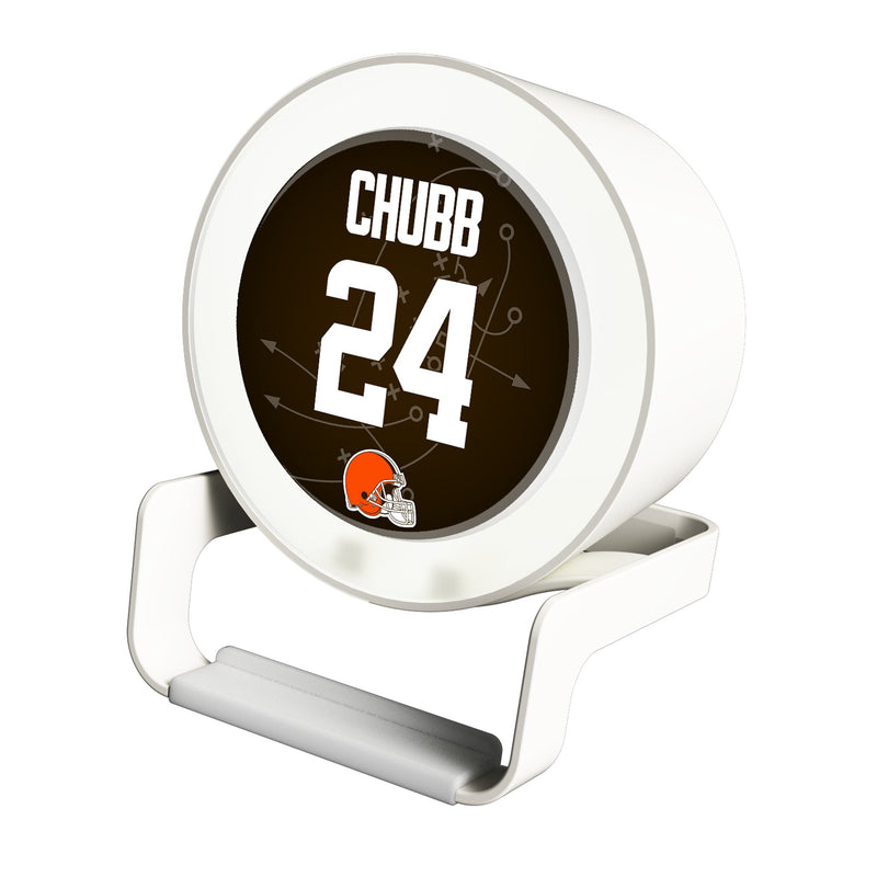 Nick Chubb Cleveland Browns 24 Ready Night Light Charger and Bluetooth Speaker