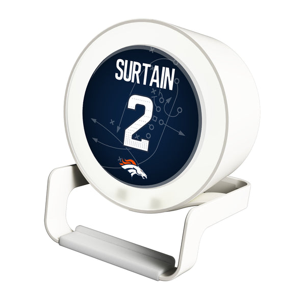 Pat Surtain II Denver Broncos 2 Ready Night Light Charger and Bluetooth Speaker