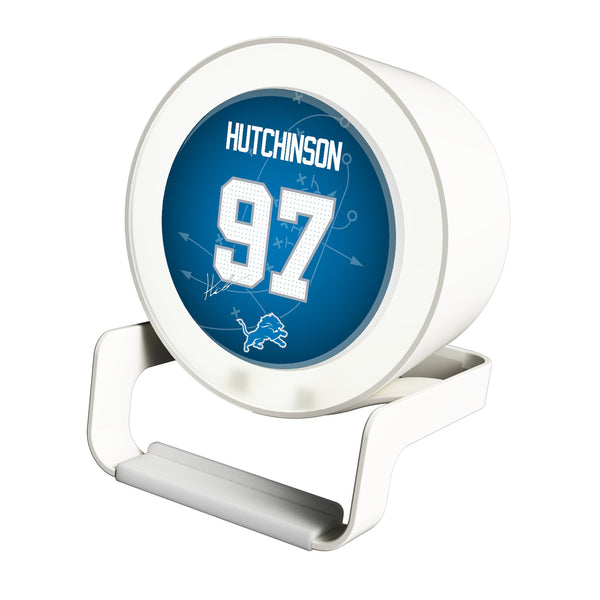 Aidan Hutchinson Detroit Lions 97 Ready Night Light Charger and Bluetooth Speaker
