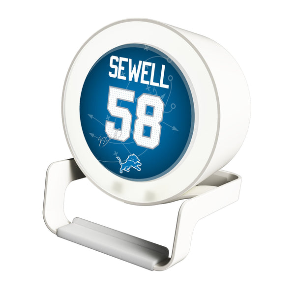 Penei Sewell Detroit Lions 58 Ready Night Light Charger and Bluetooth Speaker