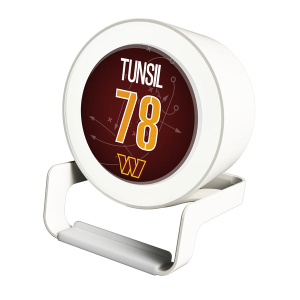 Laremy Tunsil Washington Commanders 78 Game Tactic Night Light Charger and Bluetooth Speaker
