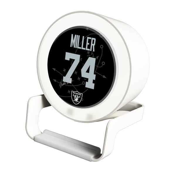 Kolton Miller Las Vegas Raiders 74 Ready Night Light Charger and Bluetooth Speaker