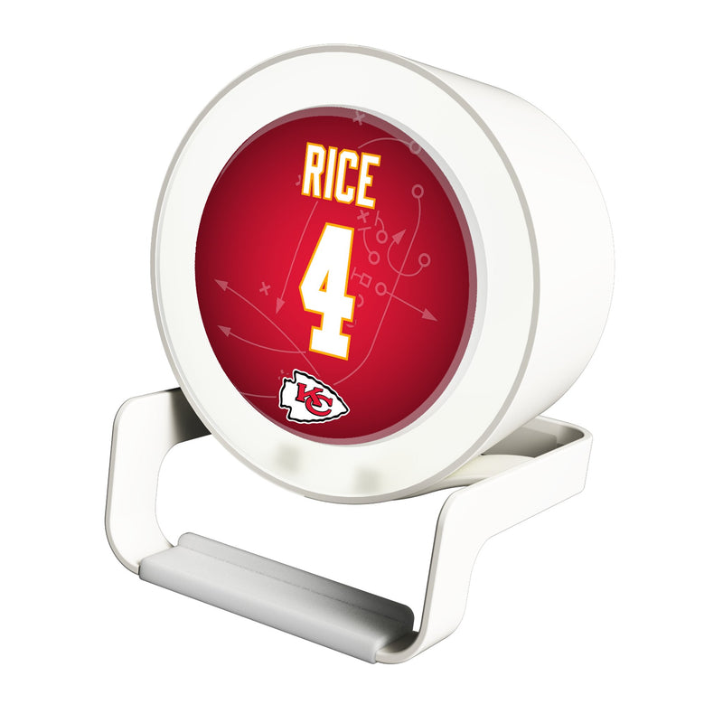 Rashee Rice Kansas City Chiefs 4 Ready Night Light Charger and Bluetooth Speaker