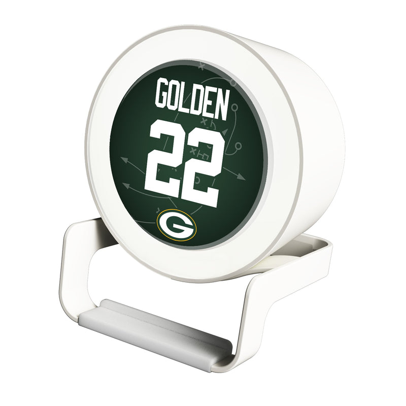 Matthew Golden Green Bay Packers 22 Game Tactic Night Light Charger and Bluetooth Speaker