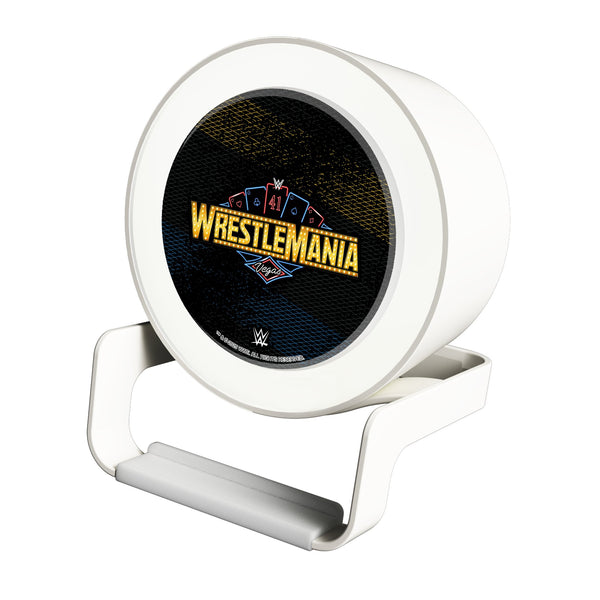 WrestleMania 41 Steel Night Light Charger and Bluetooth Speaker