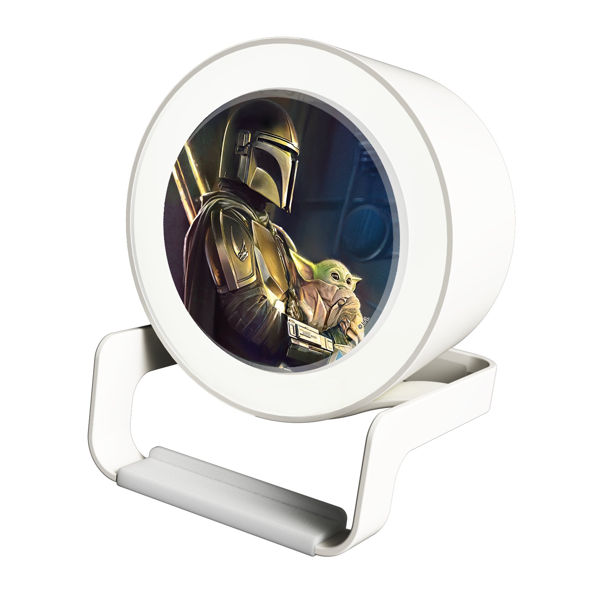Star Wars: The Mandalorian Din Djarin Portrait Night Light Charger and Bluetooth Speaker