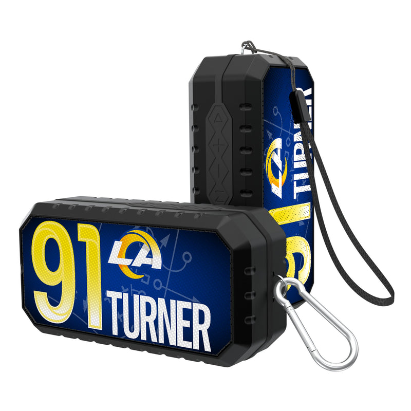 Kobie Turner Los Angeles Rams 91 Ready Bluetooth Speaker