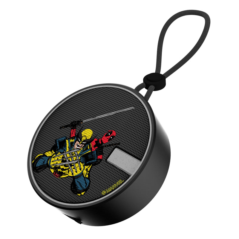 Marvel Deadpool Wolverine Badge Waterproof Speaker