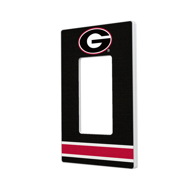 University of Georgia Bulldogs Stripe Hidden-Screw Light Switch Plate