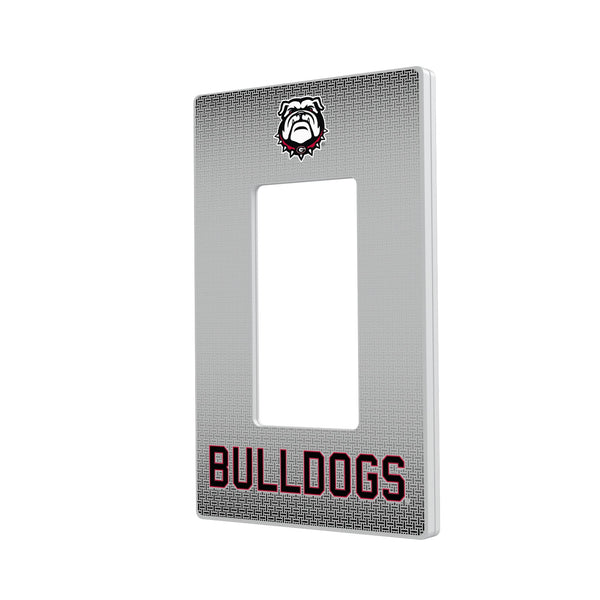 University of Georgia Bulldogs Uga Linen Hidden-Screw Light Switch Plate
