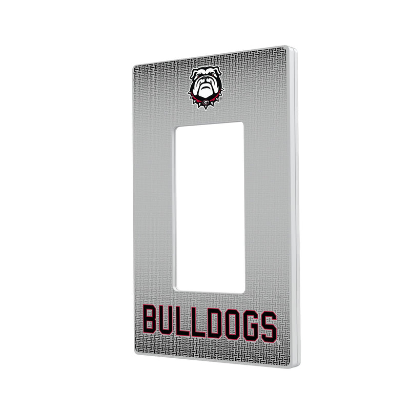 University of Georgia Bulldogs Uga Linen Hidden-Screw Light Switch Plate