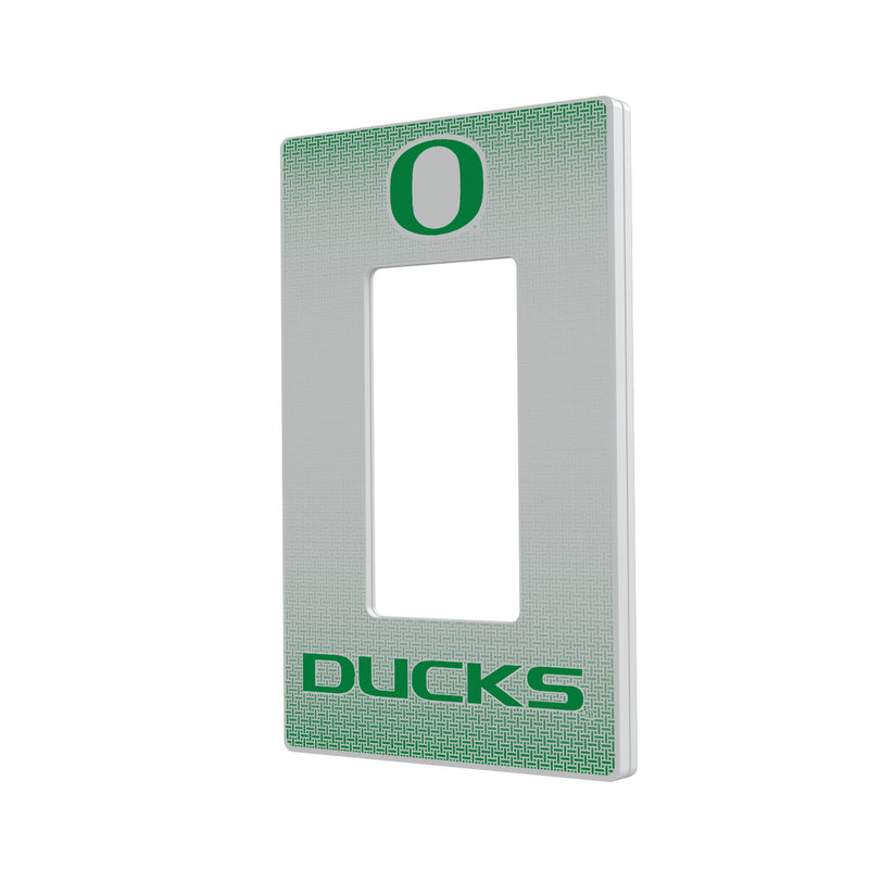 Oregon Ducks Linen Hidden-Screw Light Switch Plate