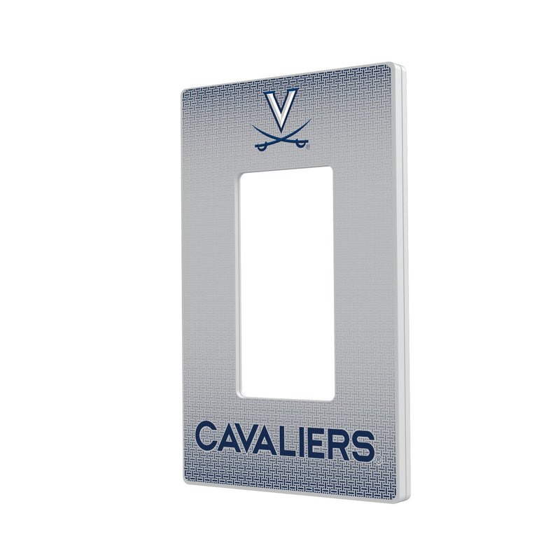 Virginia Cavaliers Linen Hidden-Screw Light Switch Plate