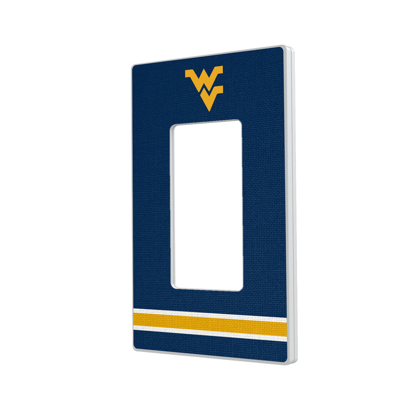 West Virginia University Mountaineers Stripe Hidden-Screw Light Switch Plate