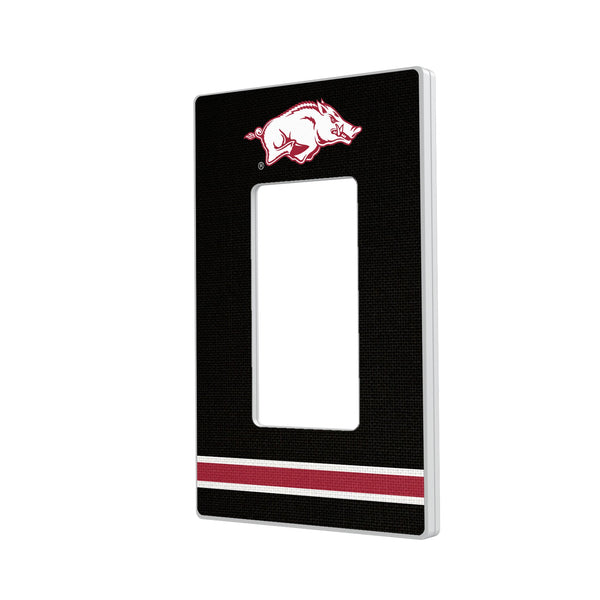 University of Arkansas Fayetteville Razorbacks Stripe Hidden-Screw Light Switch Plate