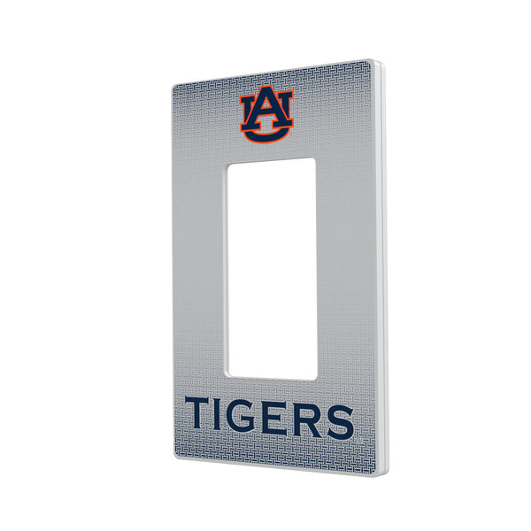 University of Auburn Tigers Linen Hidden-Screw Light Switch Plate