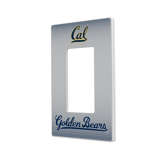 University of California Berkeley Golden Bears Linen Hidden-Screw Light Switch Plate
