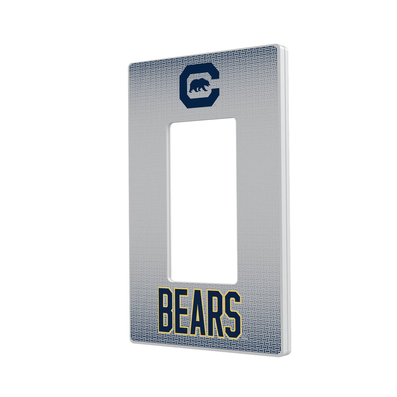 University of California Berkeley Golden Bears Linen Hidden-Screw Light Switch Plate
