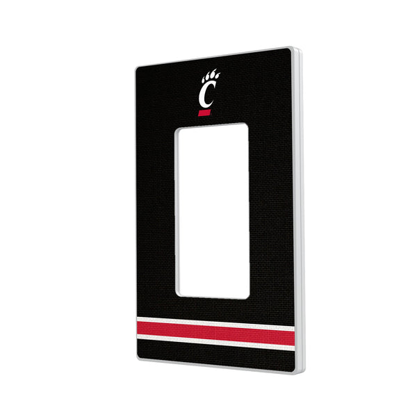 University of Cincinnati Bearcats Stripe Hidden-Screw Light Switch Plate