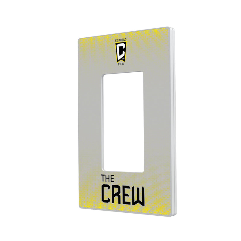 Columbus Crew  Linen Hidden-Screw Light Switch Plate