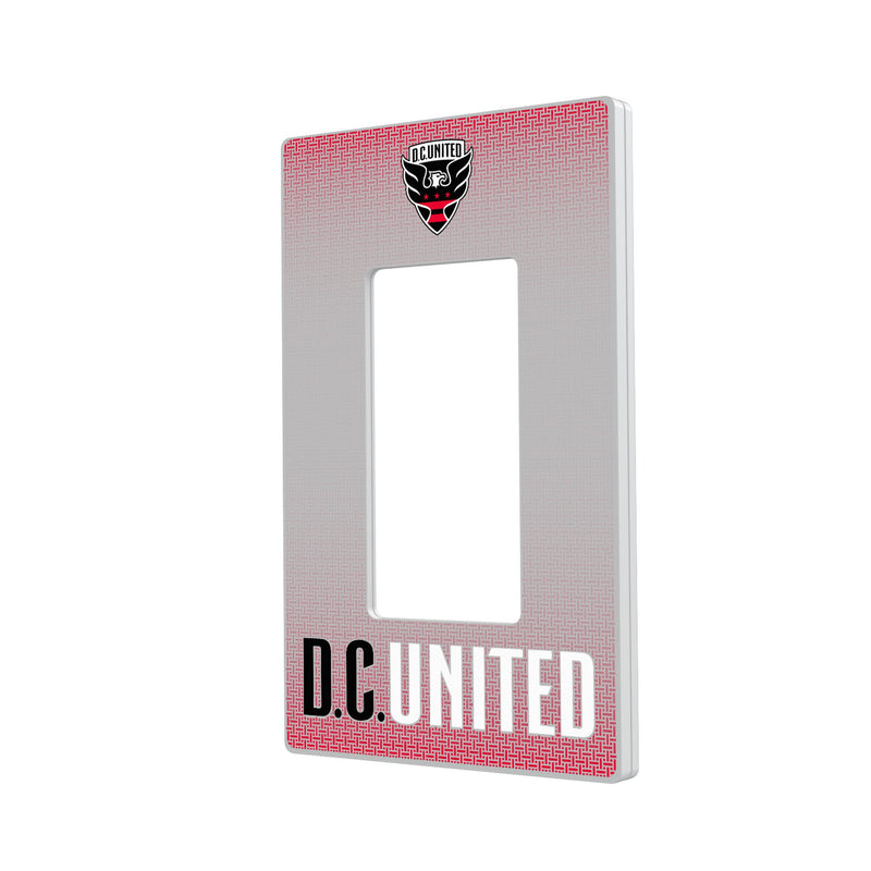 DC United  Linen Hidden-Screw Light Switch Plate